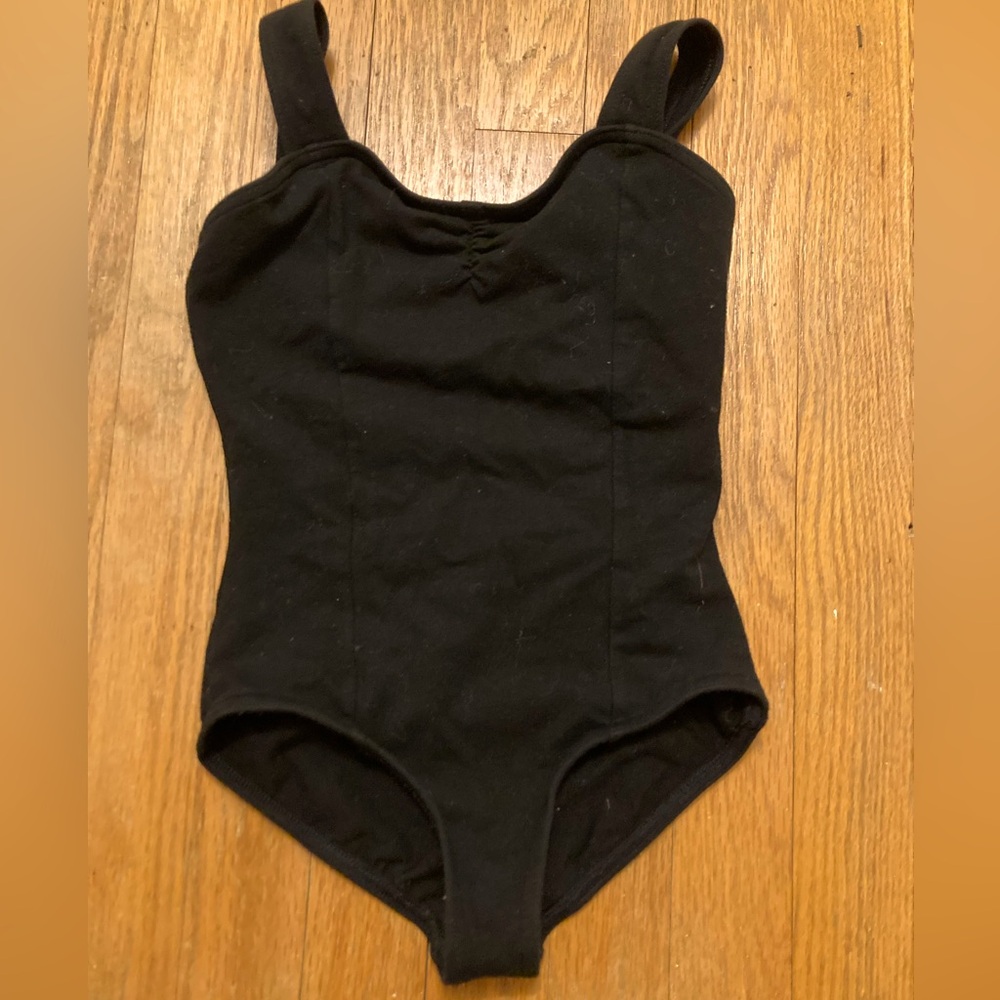 Capezio black dance leotard